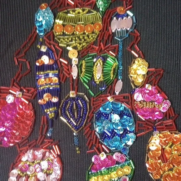 Christmas Top with Colorful Embellishments - Picture 3 of 3